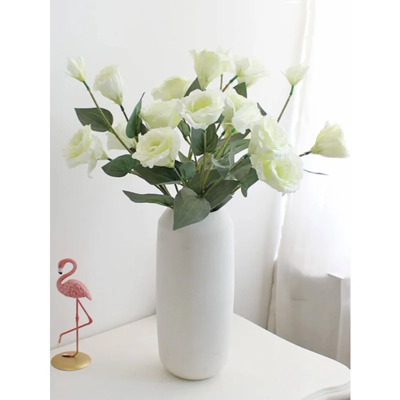 1 шт. Искусственные цветы Eustoma Grand florum, 4 головки шелка, осень, свадьба, украшение для дома