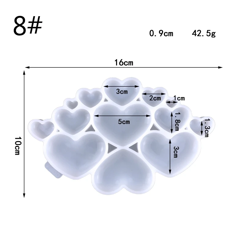 귀걸이를 만드는 보석을 위한 구멍을 가진 펀던트 목걸이 실리콘 수정같은 형