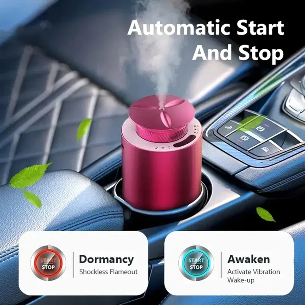 Waterless Diffuser Aroma USB Aluminum Scent Nebulizer Car Diffuser Aromatherapy Essential Oils Diffuser Without Water for Home