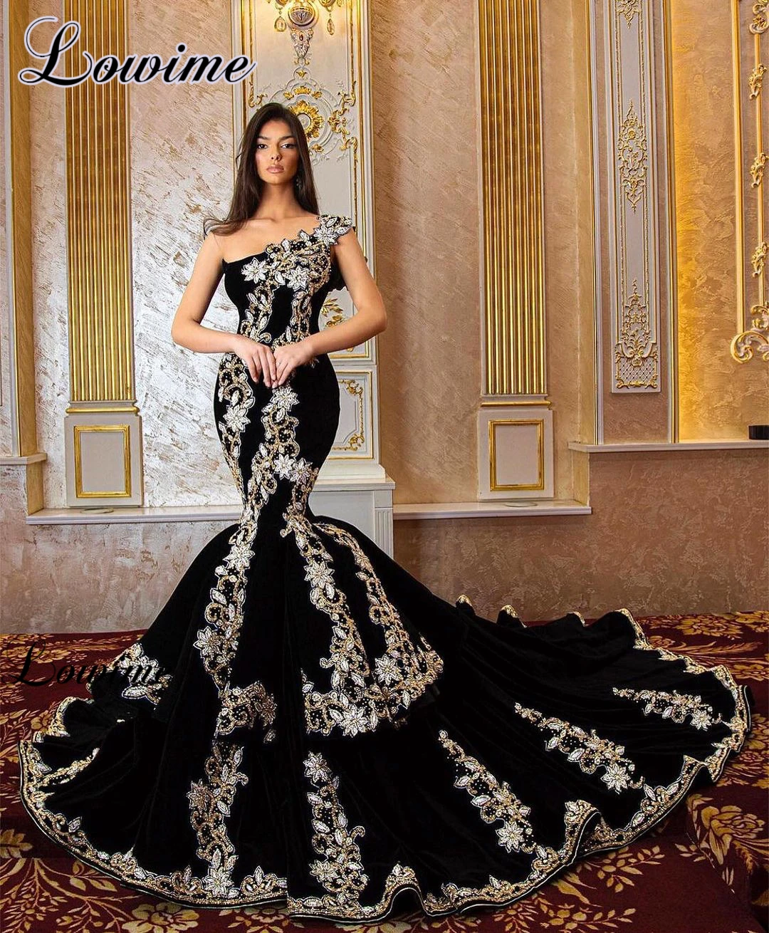 

Женское винтажное вечернее платье с юбкой-годе