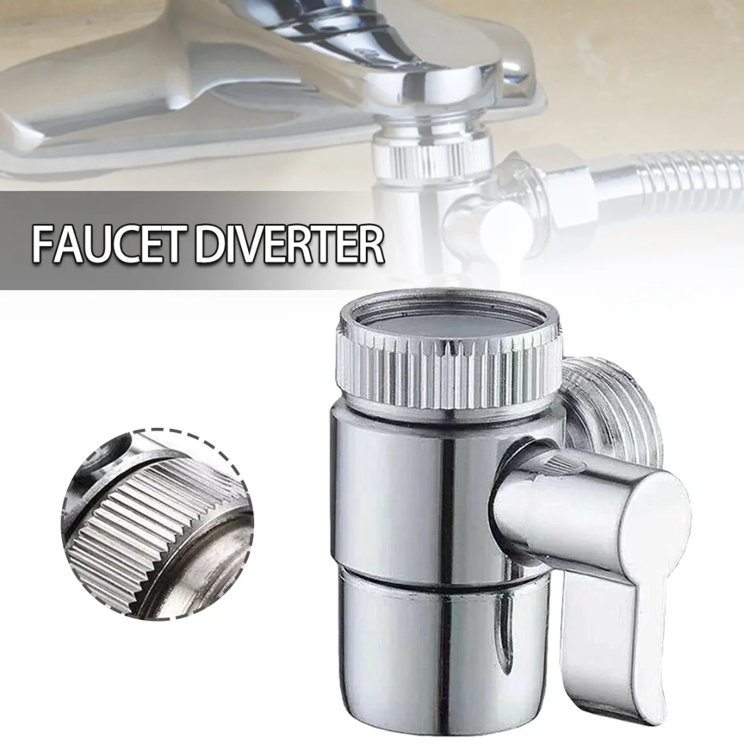 

1set Kitchen Sink Switch Faucet Splitter Adapter Bathroom Valve Water Tap Diverter Connector Accessories