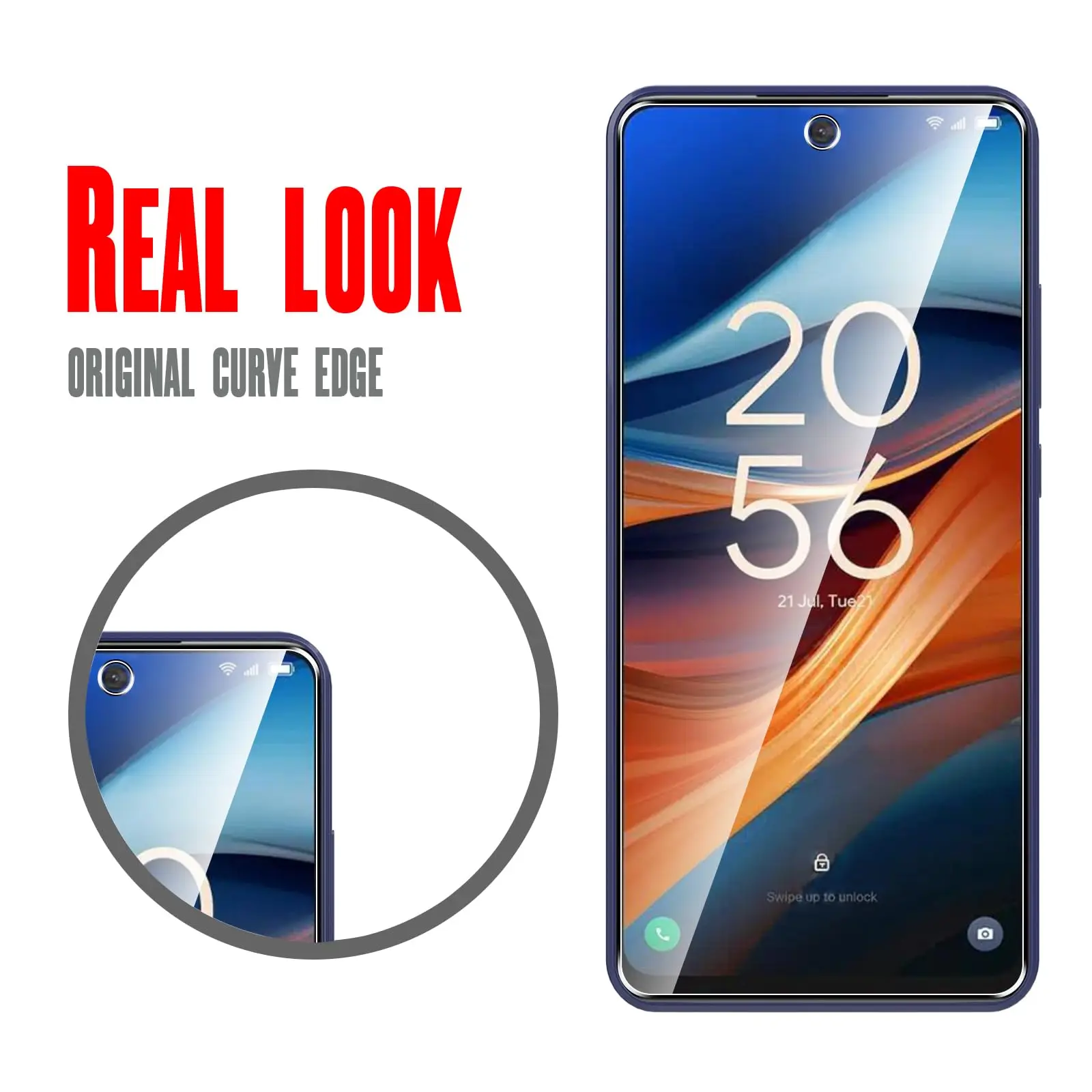 HD Crystal Tempered Glass Screen Protector - Premium 9H Strength, Case Friendly