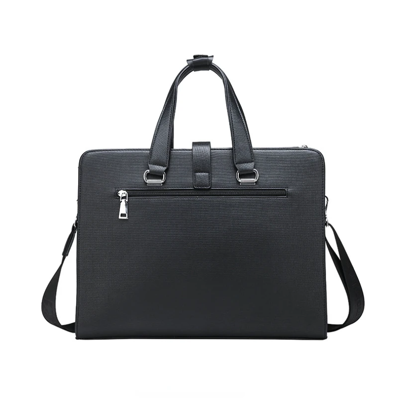 New men's handbag, trendy business computer bag, business travel file bag, trendy one shoulder crossbody briefcase