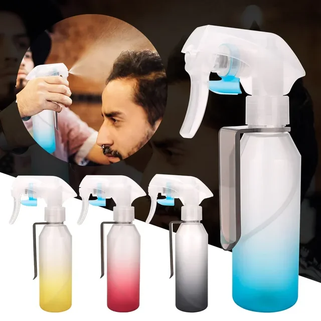 200ML Spray Bottle Portable Transparent Beauty Makeup Plastic Fine Mist Dispenser Bottle Salon Barber Hair Hairdressing Tools