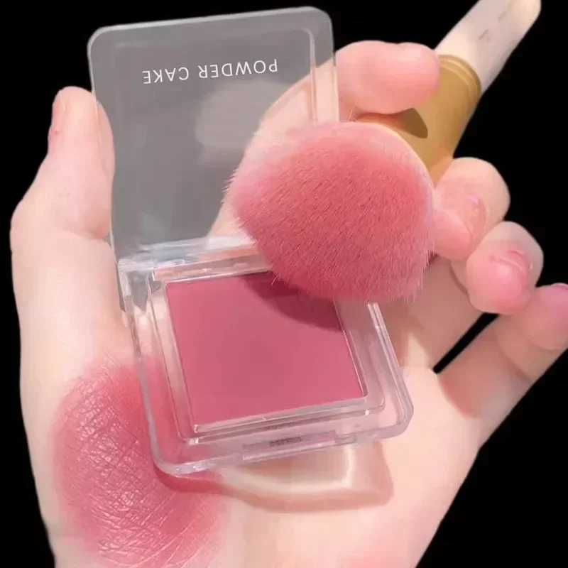 Face Blusher Matte Natural Cheek Tint Brighten Face Waterproof Face Contouring Cosmetics Blush Powder Soft Female Makeup 1pcs 3
