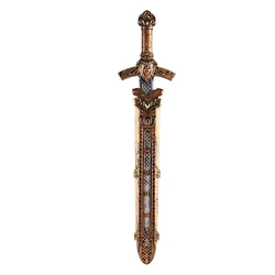 Kids Knight Sword With Scabbard Cosplay Medieval Warrior Toy Sabres Arming Saber Model Movie Show Festival Halloween Acting Prop