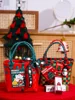 Merry Christmas Candy Storage Basket Handbag Gift  Rattan Basket Travel Picnic Beach Shopping Bag Rattan Fruit Basket 6