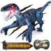 Sinovan Remote Control Dinosaur Toys for Kids, 2.4GHz Robot Walking Dinosaur Toys, Simulation Velociraptor, Gifts for Boys 3-5 1