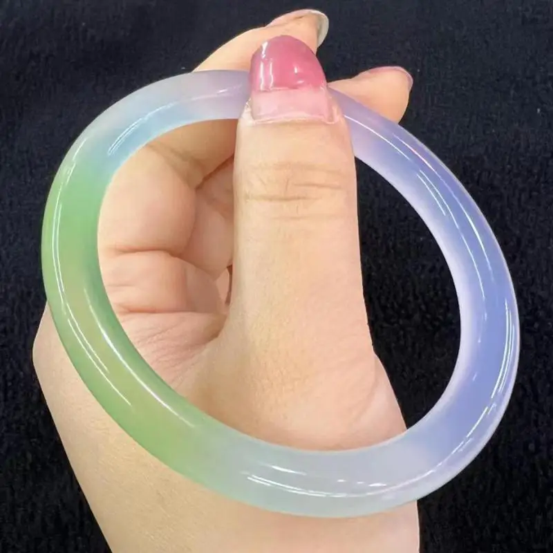 

High Ice Grade A Green Jade Bangle Women Healing Gemstone Fine Jewelry Genuine Natural Myanmar Jadeite Certified Jades Bangles