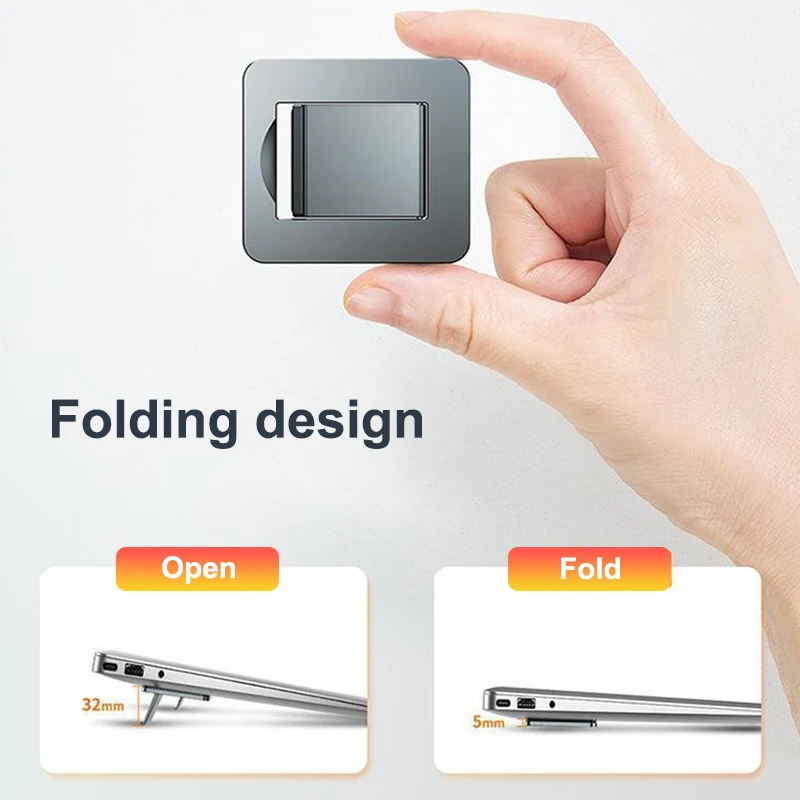 2PCS Laptop Stand Portable Notebook Support Holder Foldable Adjustable Riser Cooling Bracket Universal For Laptop Tablet Phone