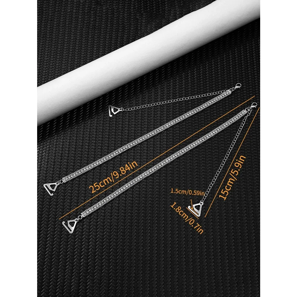 Elegant Metal Adjustable Bra Straps & Sexy Shoulder Chains for Wedding Dresses & Lingerie