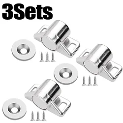 Magnetic Cabinet Door Magnets Set with Screws (3 Sets)
