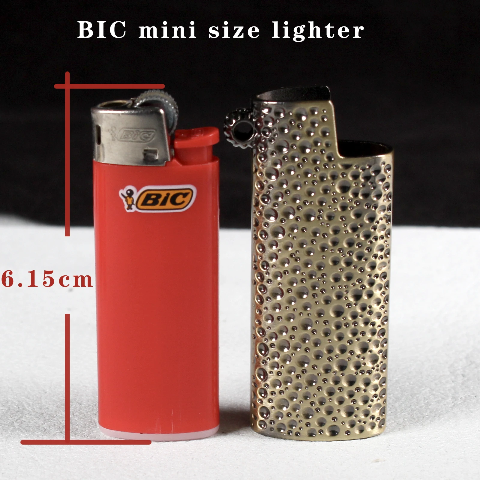 Fashion Crater J5 Lighter Case With Ring Metal Lighters
