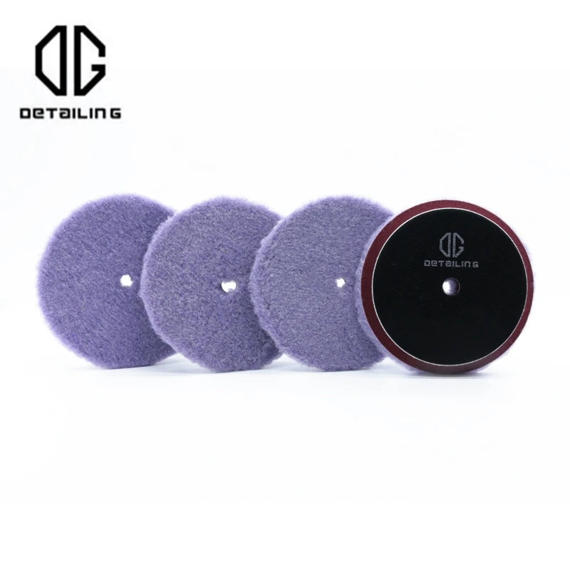 DETAILING High Density 100% Lambs Woollen Buffing Car Polisher Waxing 3"/5"/6" Wool Polishing Pad