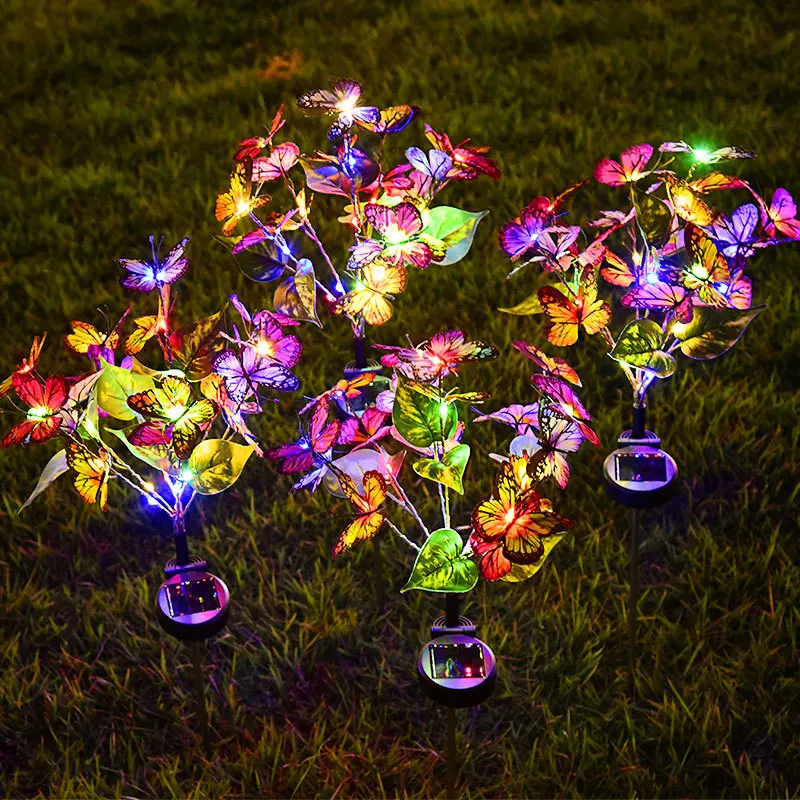Outdoor Solar Lamp Simulated Eternal Flower Snow Lotus LED Lawn Lamp Garden Summer Camping Party Landscape Lighting Decoration