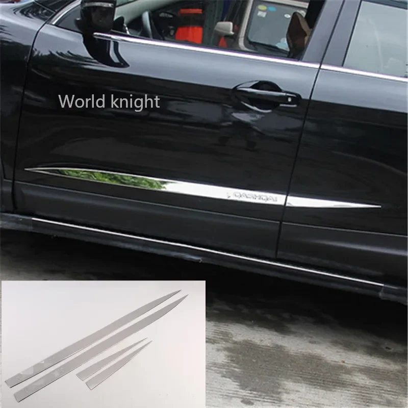 

Аксессуары подходят для NISSAN QASHQAI J11 2016-2021, хромированная Боковая дверь, украшение, молдинг корпуса, защитная накладка