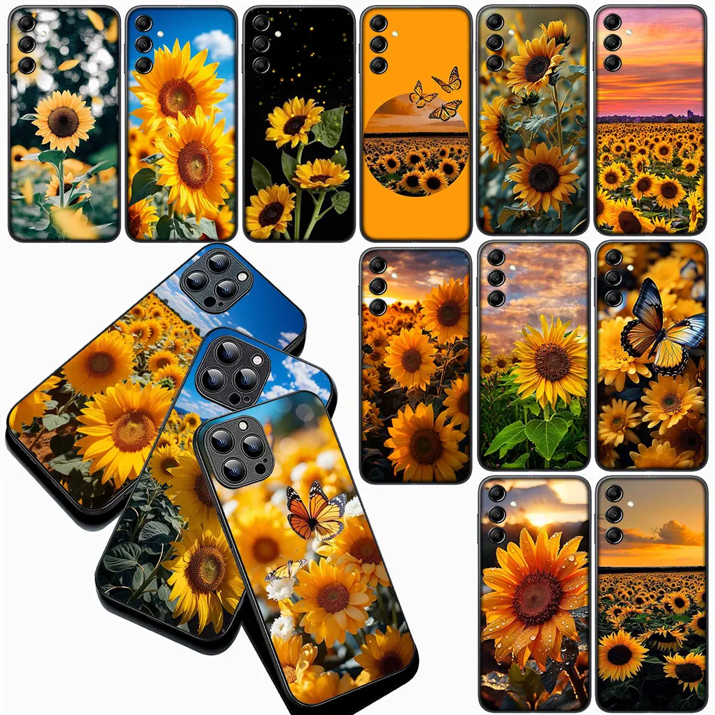 Vibrant Sunflower Design Phone Cover Case