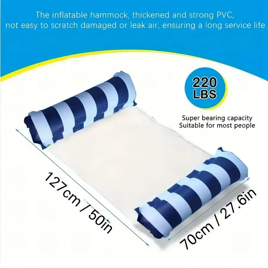 4-in-1 Water Hammock Recliner Inflatable Pool Floats Adult Party Party Water Rest Inflatable Pool Float Pool  Floating Row 2