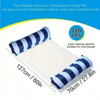 4-in-1 Water Hammock Recliner Inflatable Pool Floats Adult Party Party Water Rest Inflatable Pool Float Pool  Floating Row 2