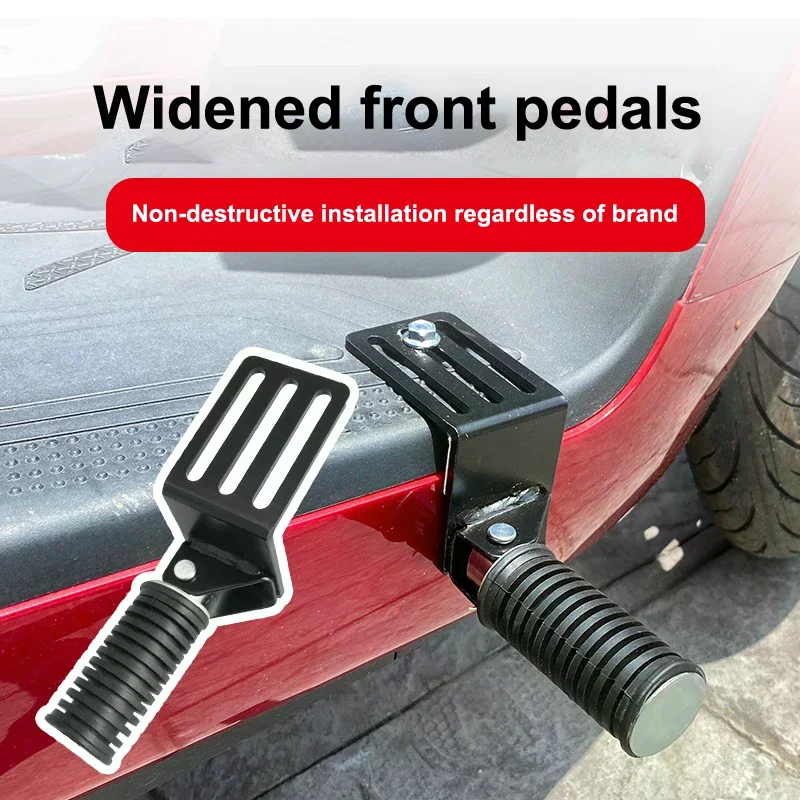 Foldable Universal Motorcycle Foot Rests 1Pair Passenger Foot Anti-Slip Hanging Step Aluminum Alloy Original Floorboard Parts