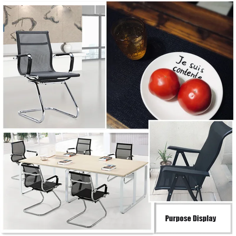 Mesh Fabric Teslin Mesh Fabric Diy Office Chair Recliner Beach Lounge Chair Placemat PVC Outdoor Waterproof Mesh Fabric
