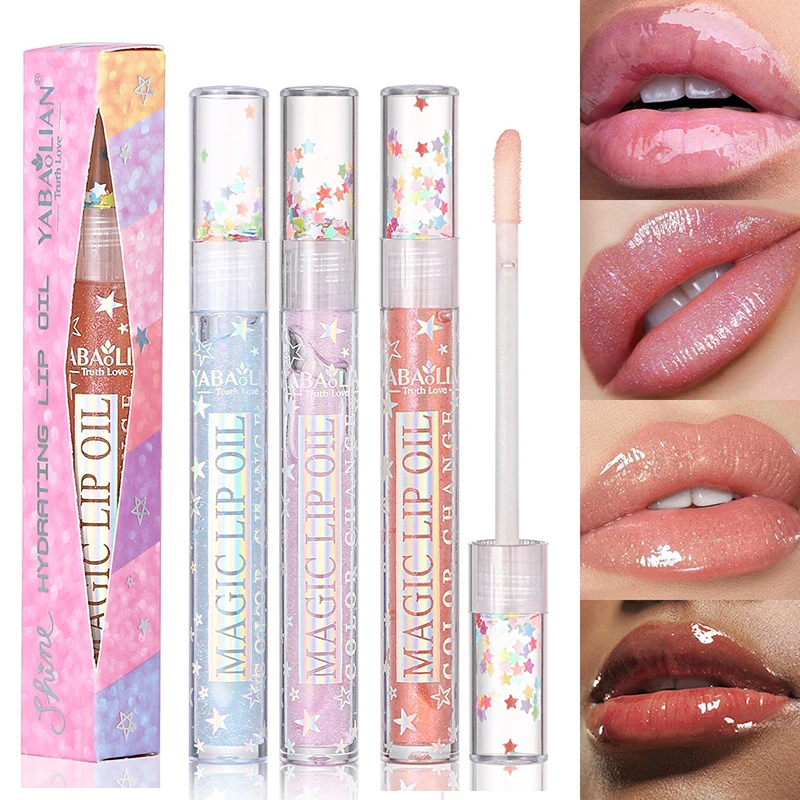 Water Gloss Lip Gloss Moisturizing Glitter Pearlescent Liquid Lipsticks Transparent Plumper Nutritious Lip Care Makeup Cosmetics