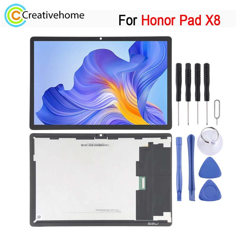 Tela Lcd para Honor Pad x8 10.1 Display Ips Digitalizador Substituição de Montagem Completa Peça Sobressalente