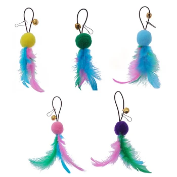 Hot Cat Toys Wand Refills Interactive Cat Toy Replacement Worm Cat Worms Refill Attachments Cat Toy Worms Refills for Cat Wand