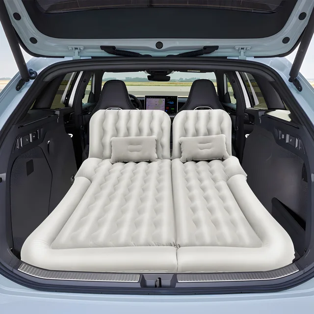 Inflatable Bed with Headrest Foldable PVC 1
