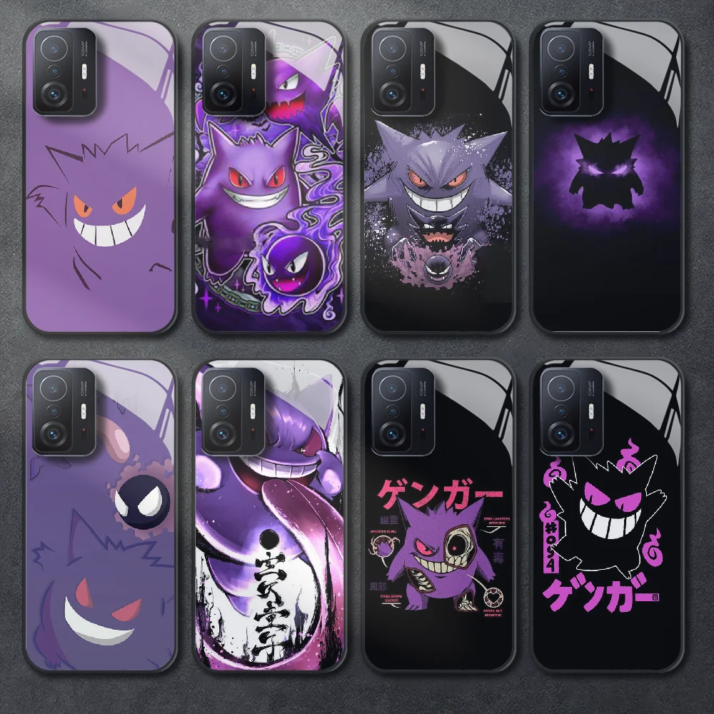 Custodia Per Telefono In Vetro Temperato Gengar Pokemon, Xiaomi Mi X3, X4, F5, 11, 12, 13 T, S Pro Lite Ultra Cover, Paraurti