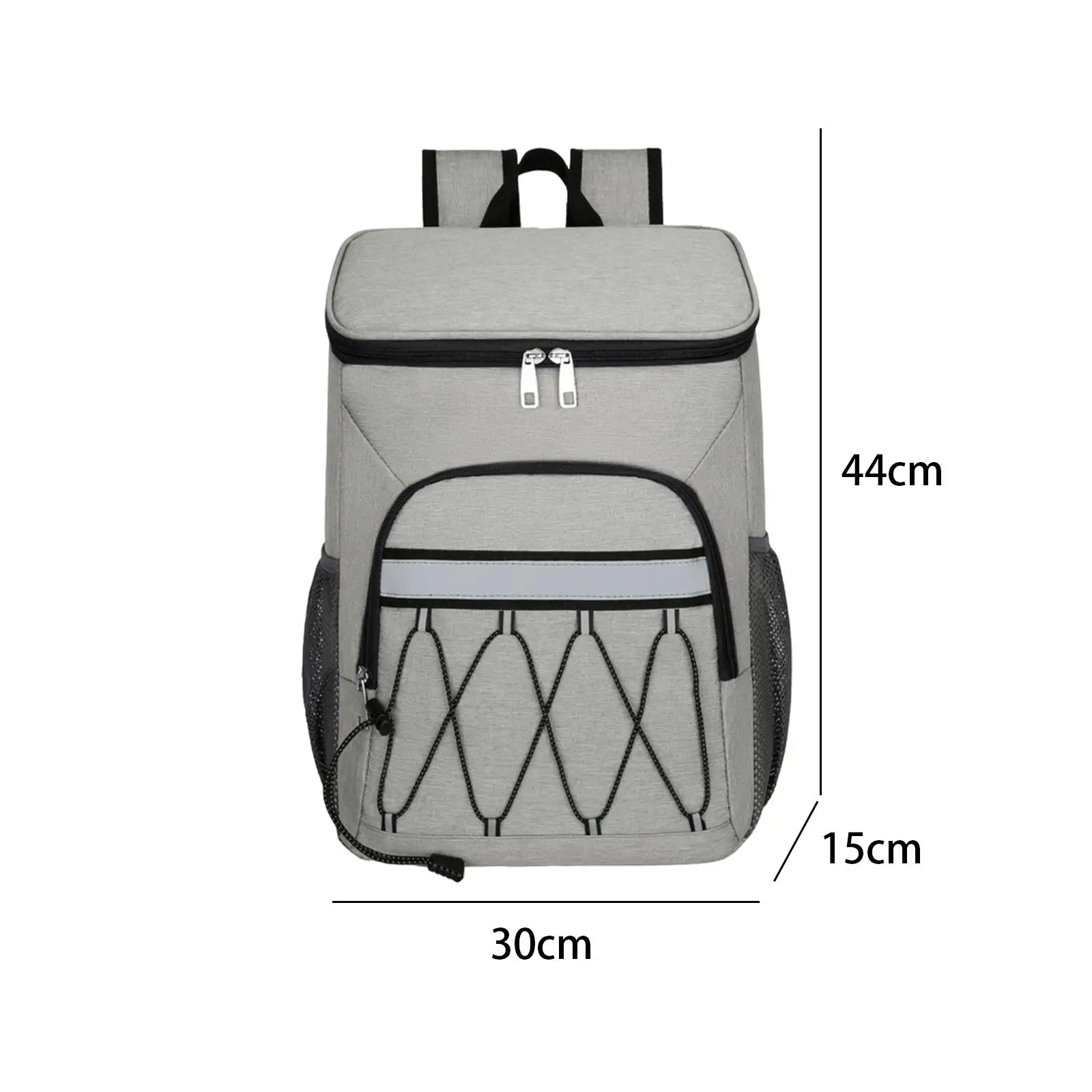 Insulated Cooler Backpack Beach Cooler Portable Zipper Adult Daypack Cooler Lunch Backpack Picnic Bag for Park Day Trips Hiking