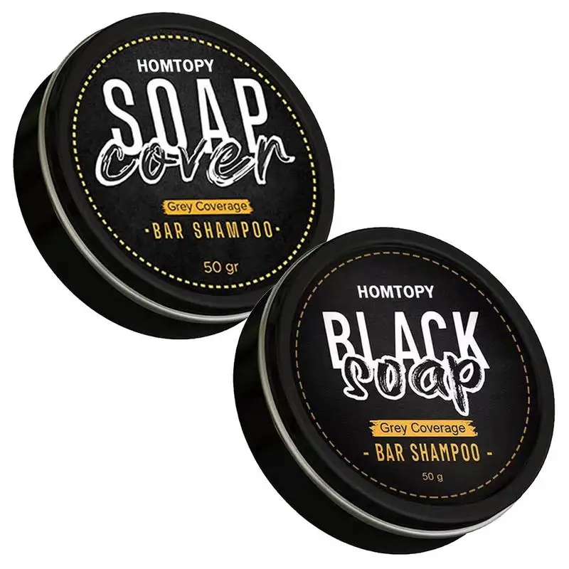 Hair Darkening Shampoo Bar Polygonum Gray Hair Coverage Soap Strengthen Growing Color Correcting Anti Fall Shampoo