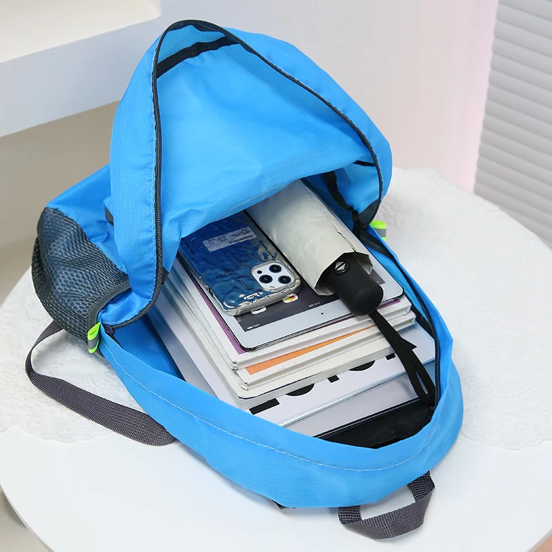 Foldable Large-Capacity Backpack Women's Ultra-Light Waterproof Outdoor Mountaineering Bag Travel Storage Bag Student Backpack