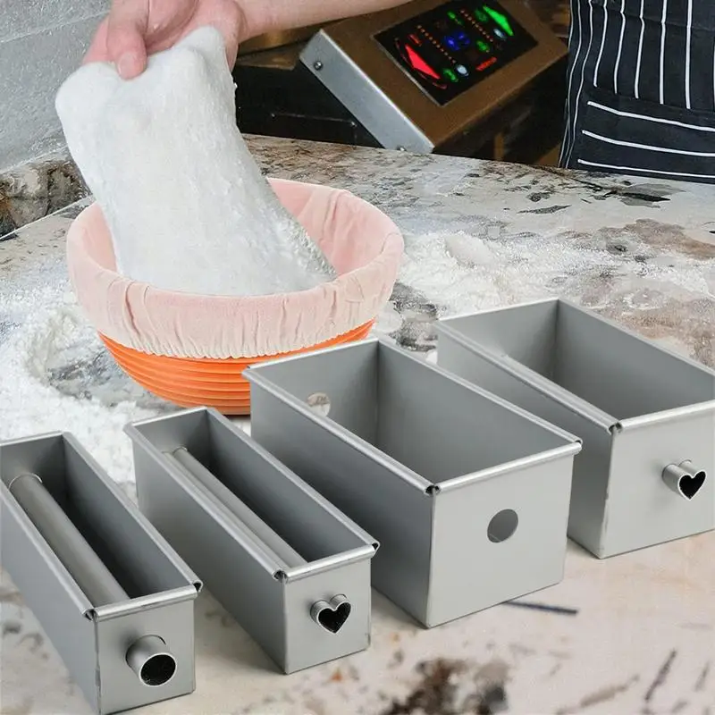 

Non Stick Bread Baking Pan Heat Resistant Cake Mold Aluminum Alloy Toast Box Reusable Baking Pan For Sandwich Cakes Meatloaf