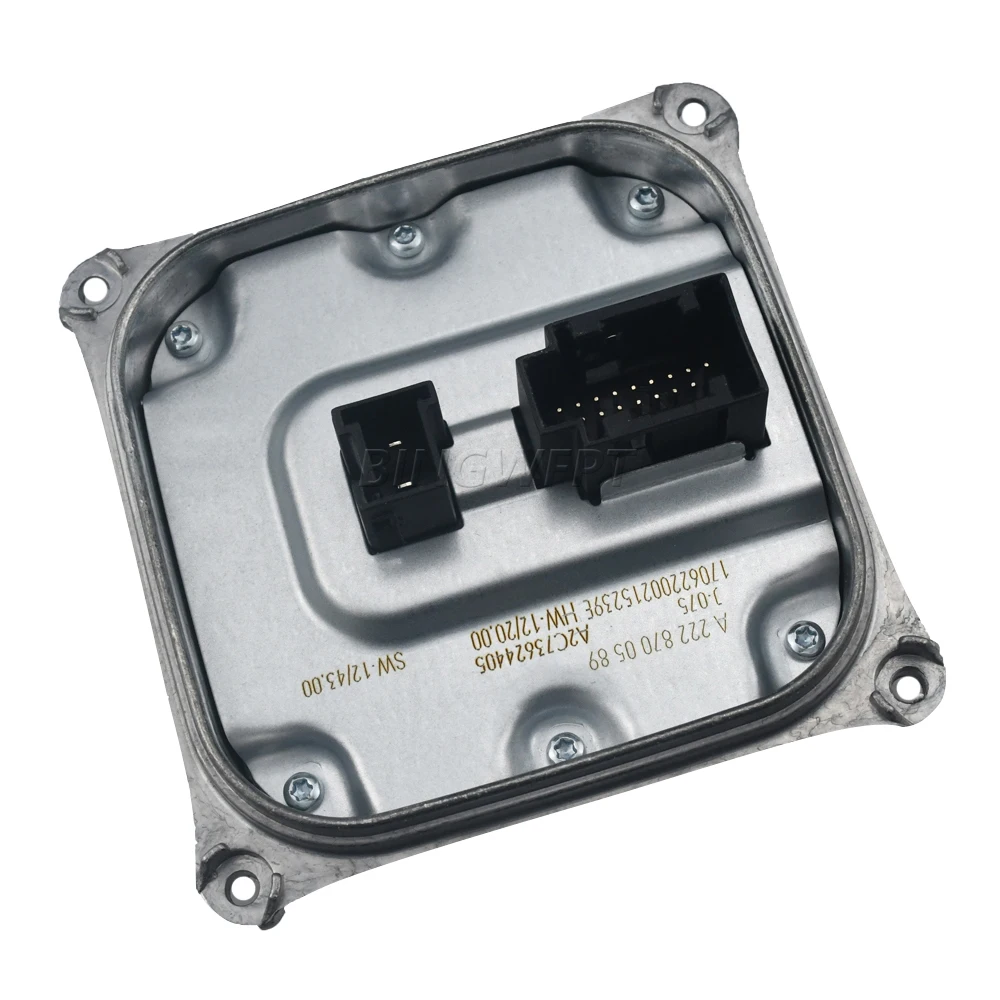 새로운 고품질 헤드라이트 LED 밸러스트 전압 변환기 A2228700589 (메르세데스 벤츠 W205 W212 W222 E S 클래스 A222 870 05 89 용)