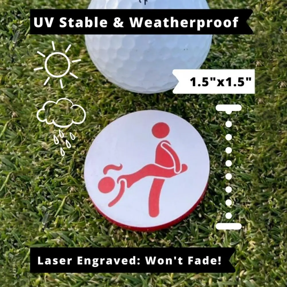 4Pcs/Set Position Marker Tools Easy to Install Golf Ball Markers Innovative Wooden Golf Ball Markers