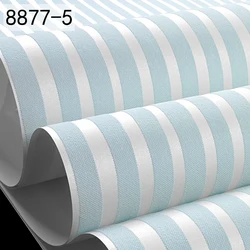 Silver Grey Modern 3D Embossed Striped Wallpaper - 0.53MX9.5M (Light blue 8877 - 5)