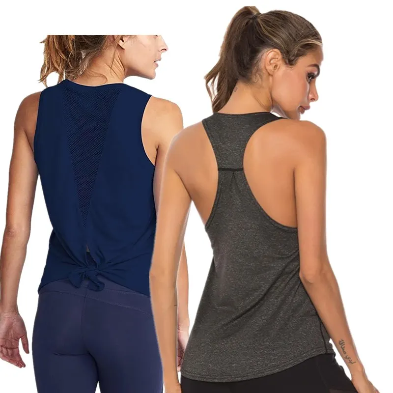 MAIJION Women Yoga Shirts Sleeveless Yoga Tank Tops Sexy Mesh Back