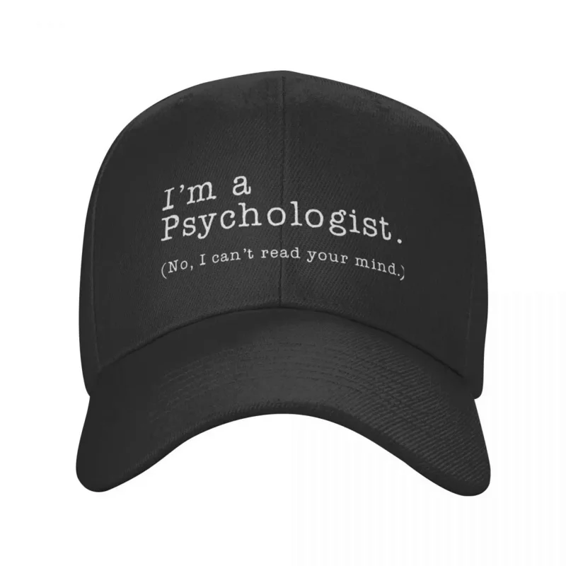 

I'm A Psychologist No I Can't Read Your Mind Baseball Cap Sun Protection Adjustable Psychologist Dad Hat Autumn Snapback Caps