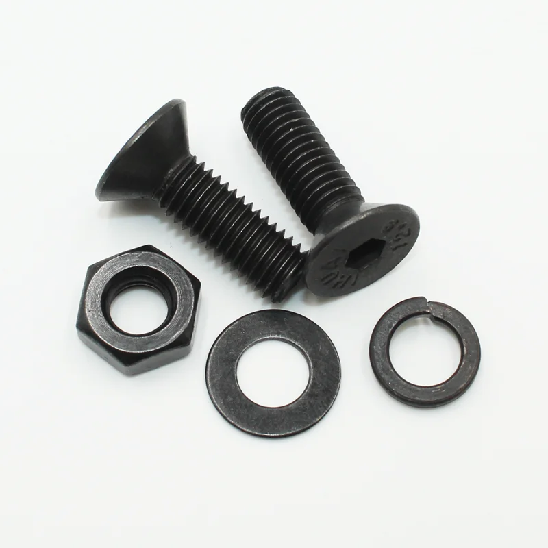 3045p Countersunk Flat Head Hex Socket Cap Screws M2 M2.5 M3 M4 M5 M6 M8 Carbon Steel Allen Bolt and Nut Washer Assortment Kit