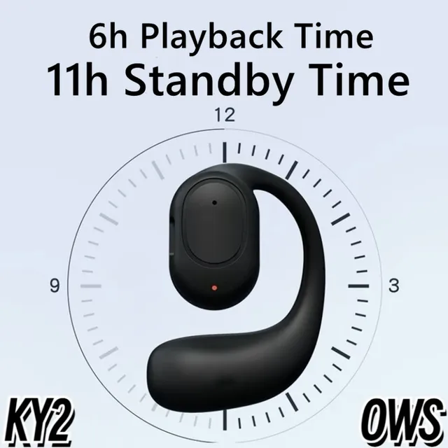 KY2 Wireless Bluetooth Earphones Air Conduction OWS Headphone HiFi Ear-Hook Music Sports Noise Cancel Headset For Smart Phones 2
