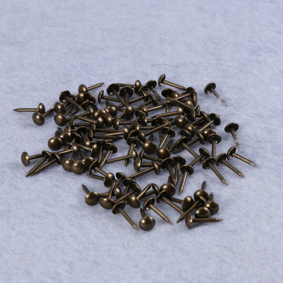 100개 두꺼운 원형 황동 못 6x14mm 철제 소파 장식 가구용 못 원형 못 황동 못