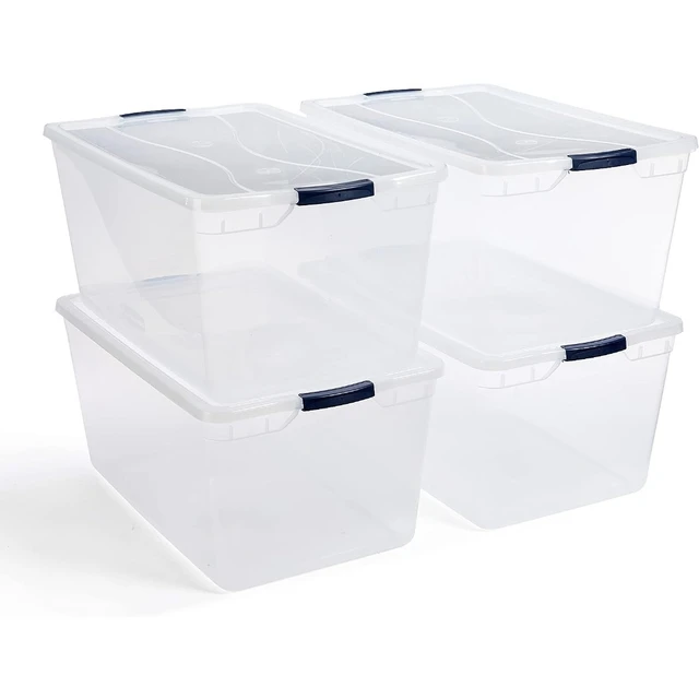 Rubbermaid Cleverstore Clear Latching Tote