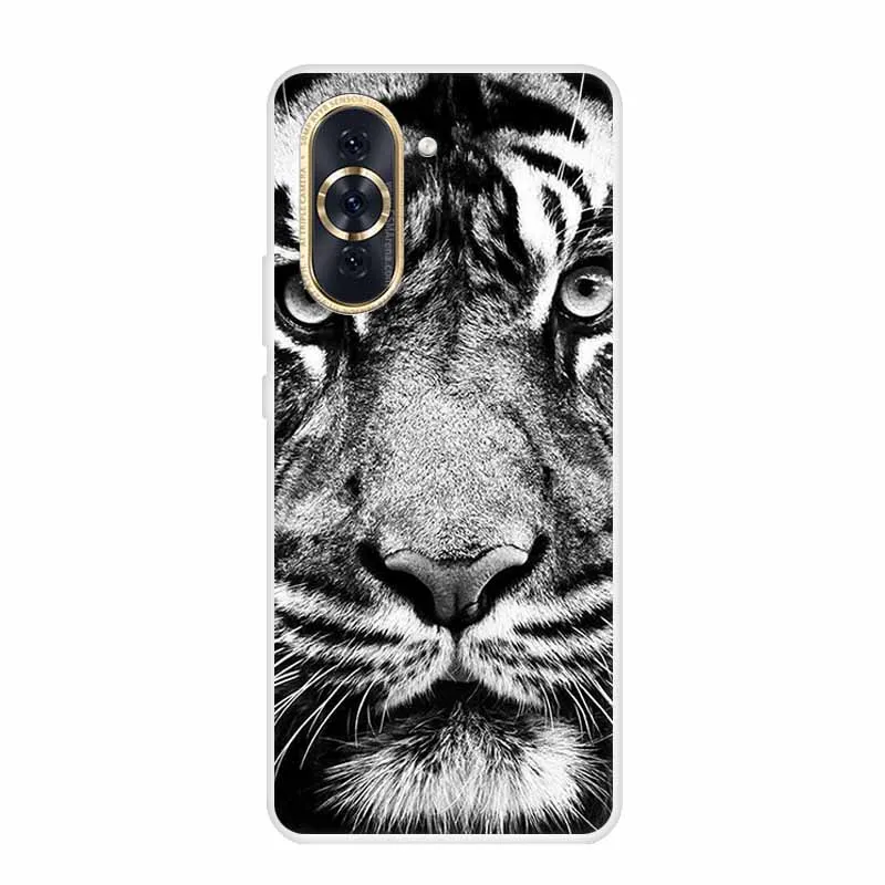 Huawei Nova 10 Pro Clear Marble Soft TPU Silicone Back Cover – Elegant Protective Case