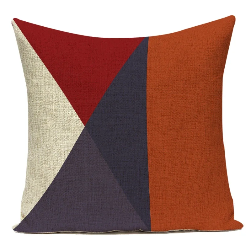 Geometric Flag Decorative Throw Pillow Cover