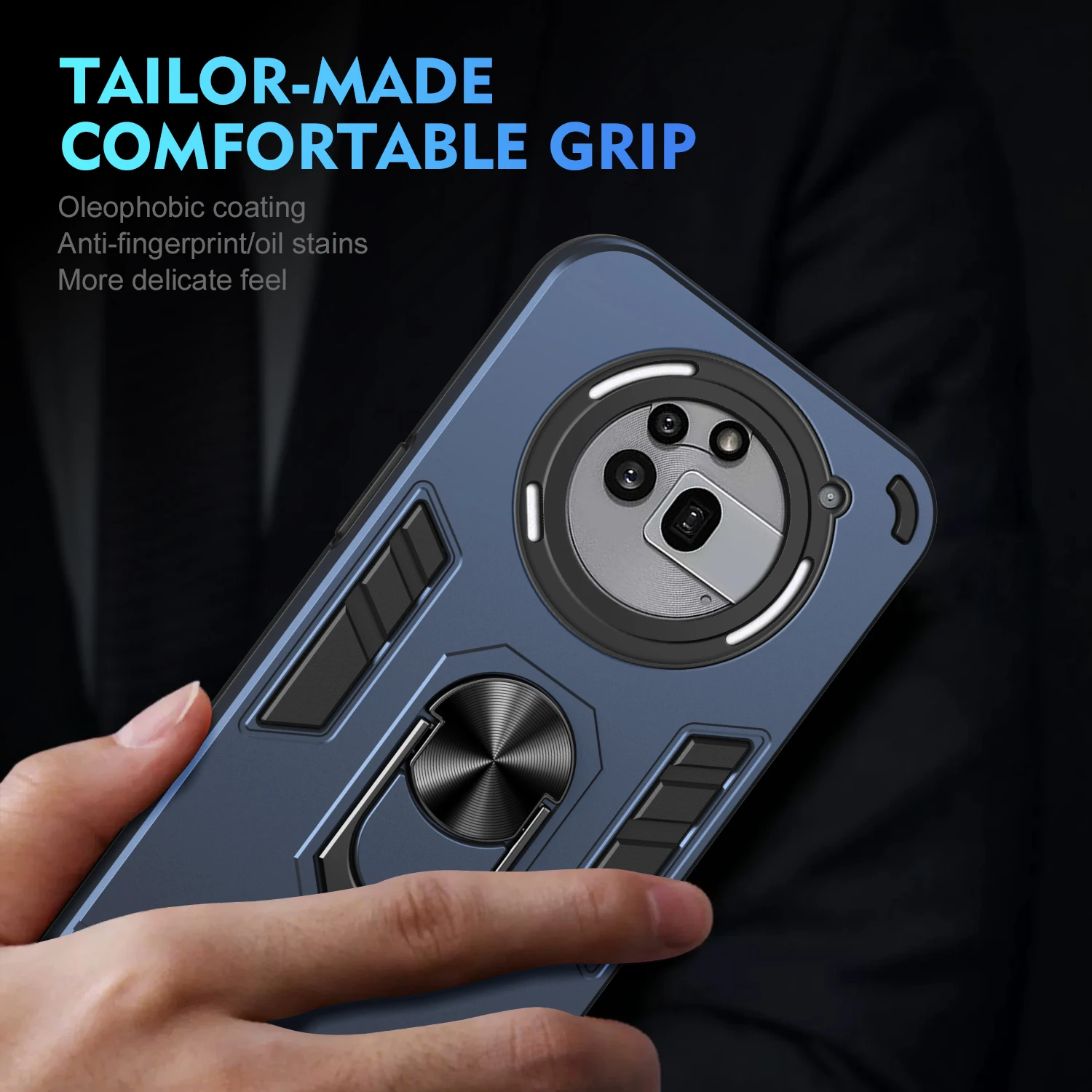 LVIMP For NOTHING Phone 3A PRO Fusion Magnetic Ring Stand Funda For NOTHING Phone 3APro 2A 2024 3 A Pro Armor Case Cover