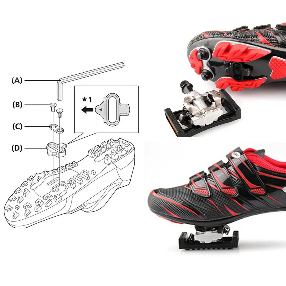 RoadBicycleCleatsConvenientHeavyDutyReplacementRidingShoesAnti