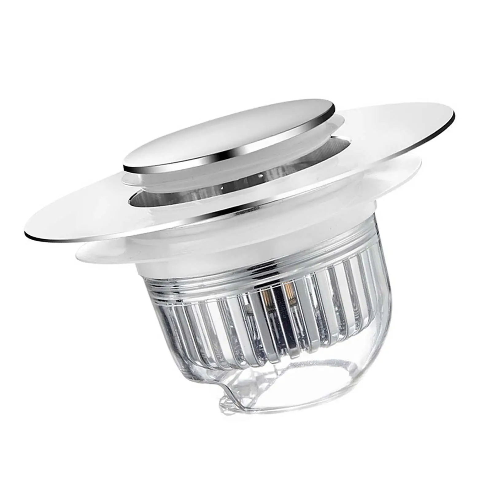 

Universal Bathroom Sink Drain Stopper Push Type Bathroom Sink Drain Strainer for Household Kitchen Hotel Washroom Bathroom