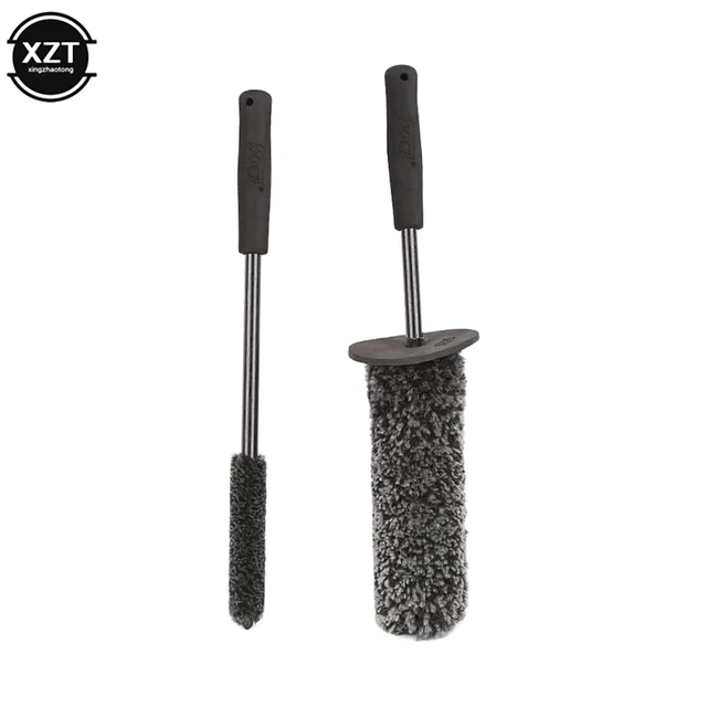 Brosse de lavage en microcarence pour jantes de voiture, rayons, roue, baril,  roues de qualité supérieure, poignée coordonnante, facile à livres,  accessoires de voiture - AliExpress