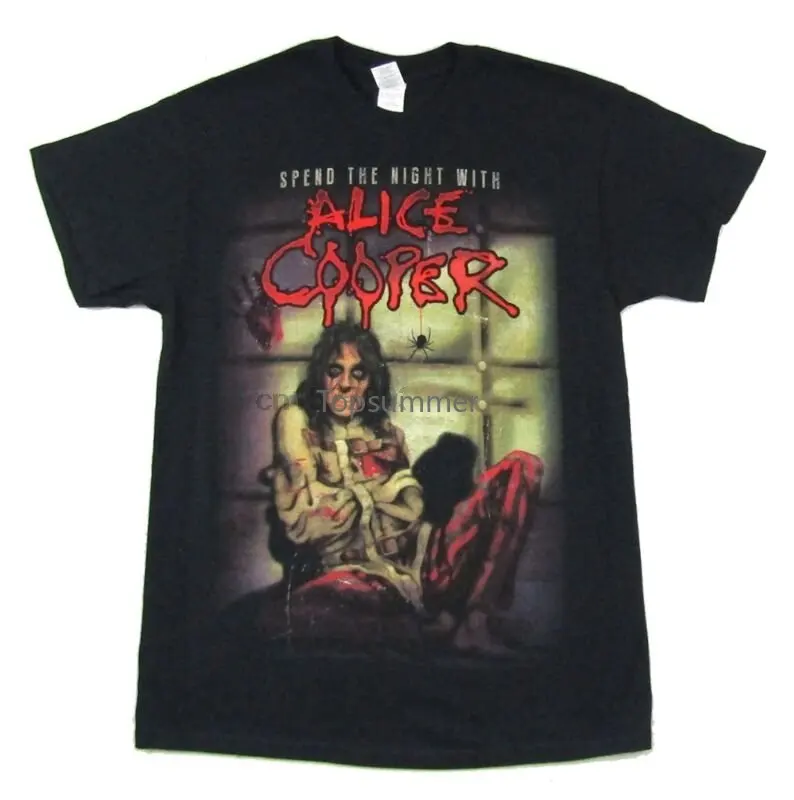 

Alice Cooper We'Re All Crazy Black T Shirt New Spend The Night Merch